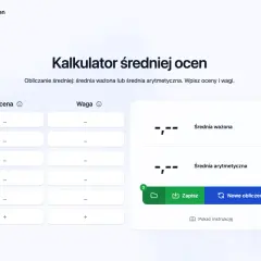 Kalkulator średniej ocen pomoże Ci obliczyć średnią na koniec roku. Wpisz oceny i wagi, by poznać wynik.