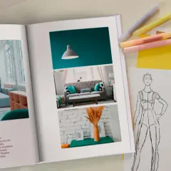 Kreatywne studia architektura wnętrz: inspirujące projekty wnętrz i szkice modowe.