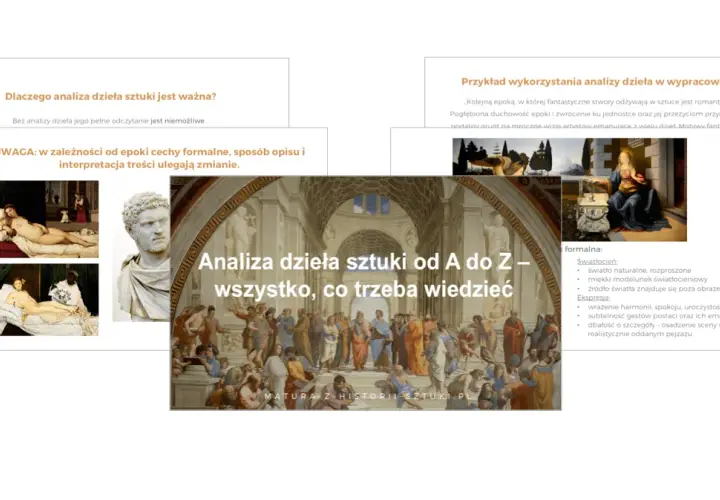 Analiza dzieła sztuki od A do Z. Kluczowe pojęcia i przykłady, jak interpretować dzieła, by zgłębić historię sztuki.